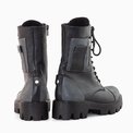 Ghete dama din piele naturala neagra Reed
