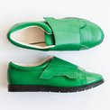 Pantofi casual din piele naturala verde 37