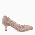 Pantofi dama cu toc comod din piele naturala Margaret