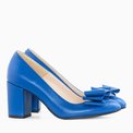 Pantofi dama din piele naturala albastra Angie