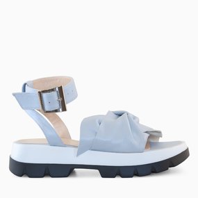 Sandale din piele naturala bleu Silvana