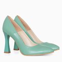 Stiletto din piele naturala vernil Juno