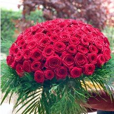 Consegna Bouquet 101 Rose Rosse Milano | Red Naomi Roses