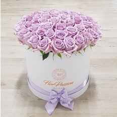 Flowers Box | Lavander Roses in a Gift Box | Million Roses by FlorPassion