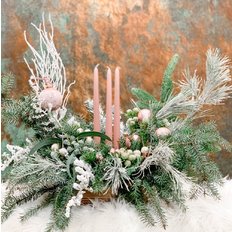 Composizione Candele Natale | Invia Fiori Milano Monza
