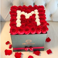 Custom Letter Rose Box