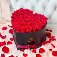 Heart Box Preserved Roses Valentine