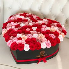 Cuore 150 Rose Stabilizzate | regalo Lusso San Valentino | FlorPassion Milano