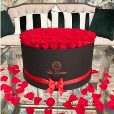100 Preserved Red Roses Box | Million Roses | Luxury Flowers