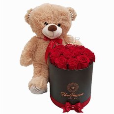 Red Roses Box | Preserved Rose Box | Send Flowers to Italy