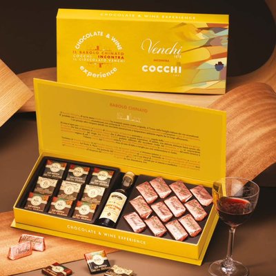 Venchi Gift Set Chocolate & Wine Experience Barolo Chinato